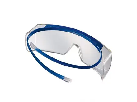 Uvex Super OTG 9169065 overzetbril polycarbonaat helder blauw