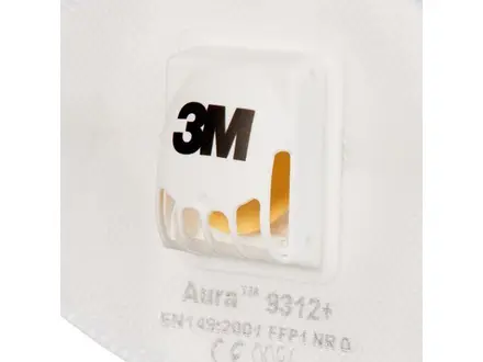 3M Aura 9312+ stofmasker vouw FFP1 NR D V met uitademventiel