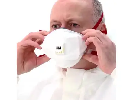 3M 8835+ stofmasker cup FFP3 R D V met uitademventiel
