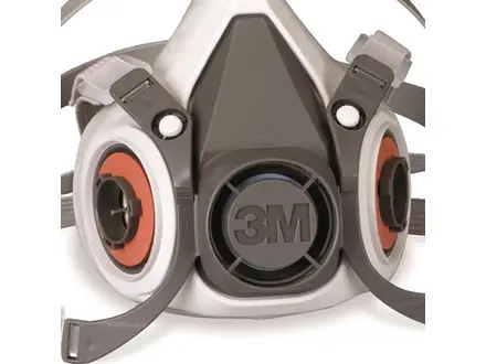 3M 6000 serie halfgelaatsmasker elastomeer dubbele filter