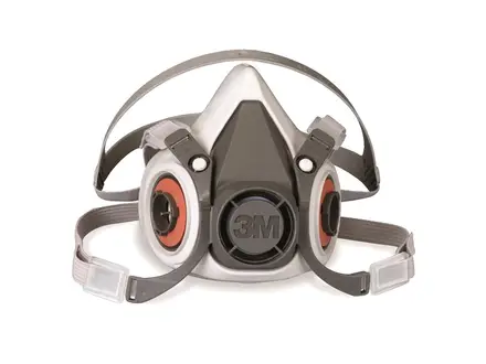 3M 6000 serie halfgelaatsmasker elastomeer dubbele filter