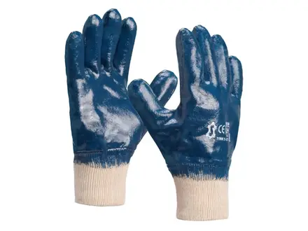 Handschoen nitril gesloten rug mechanische bescherming