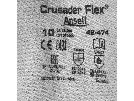 Ansell Crusader Flex 42-474 handschoen katoen hittebestendig