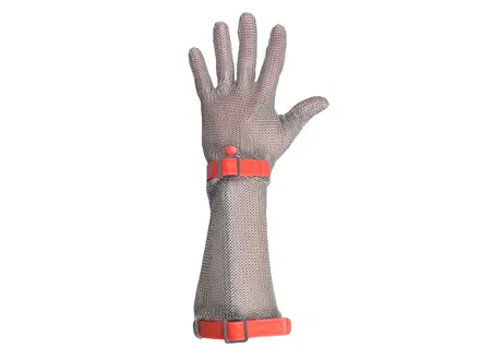 Manulatex GCM metalen handschoen lang manchet RVS snijbestendig