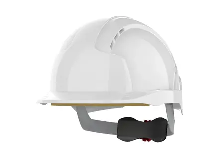 JSP EVOLite veiligheidshelm ABS 6-punt draaiknop wit