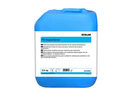 Ecolab P3-hypochloran snelwerkend desinfectiemiddel