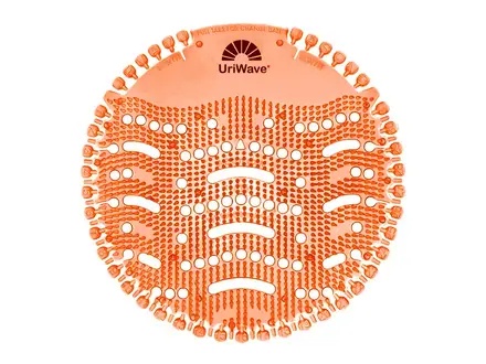 Desinfecterende urinoir matten Uriwave Mango oranje