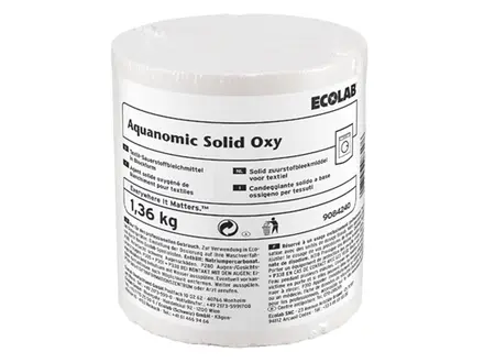 Ecolab Aquanomic Solid Oxy wasmiddel zuurstofbleek