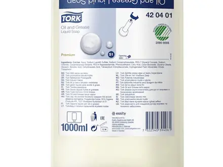Tork Olie en Vet vloeibare zeep voor dispenser S1 1000 ml