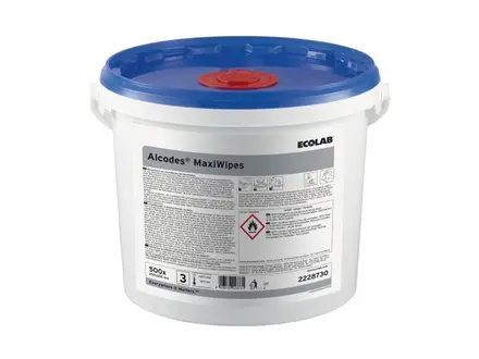Ecolab Alcodes MaxiWipes reinigings- en desinfectiedoekjes blauw