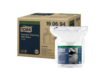 Tork Surface Cleaning Wet Wipe reinigingsdoekjes wit W15