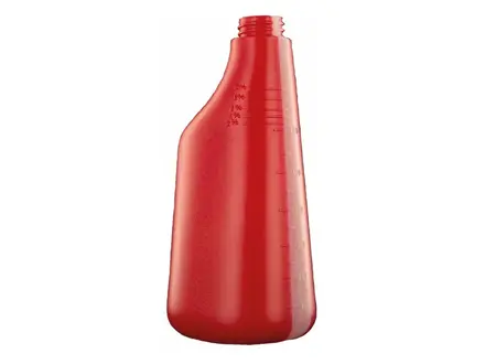 Fles PE 600 ml rood