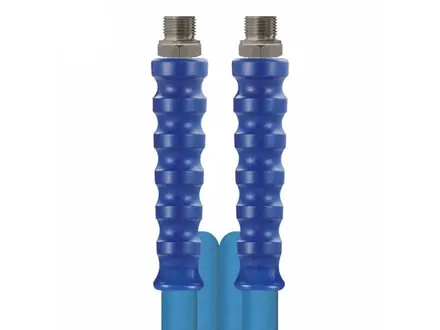 Foodjet DN12 reinigingsslang met RVS koppelingen 1/2'' BUD-BUD blauw