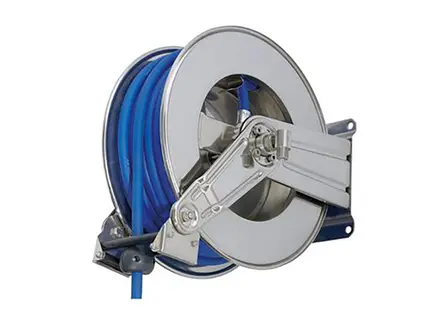 Automatische slanghaspel drinkwater RVS voor 1/2'' slang