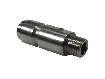 DN12 adapter korte uitvoering RVS 1/4'' BID