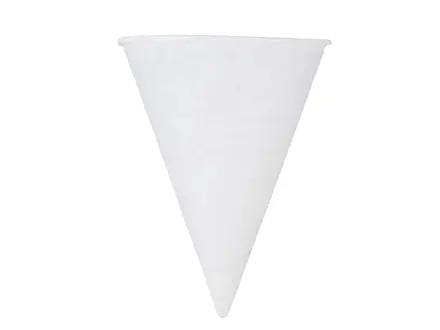 Drinkbeker papier watercone 68x94 mm 120 ml wit