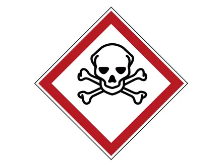 Sticker giftig PIC 1809