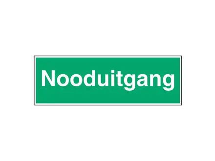 Sticker nooduitgang STN 724