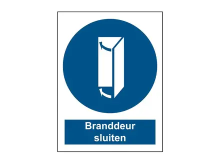 Brady sticker branddeur sluiten STN 1021 148x210 mm