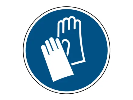 Sticker veiligheidshandschoen verplicht M009 B-862