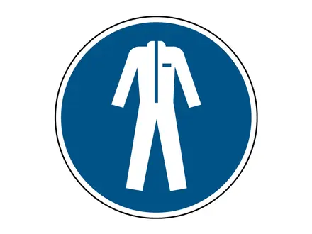 Sticker beschermkledij verplicht M010 B-862
