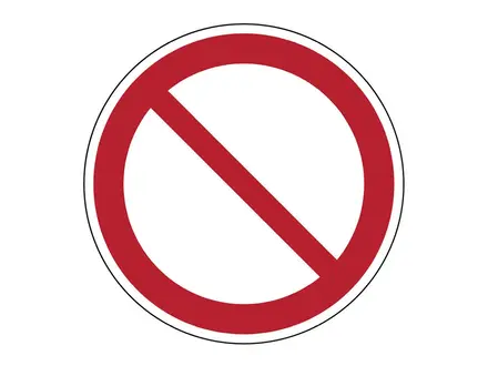 Sticker verbodsteken P001 B-862