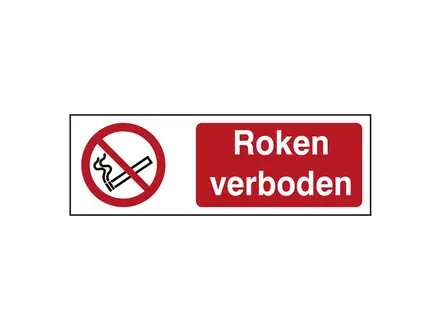Sticker roken verboden P002 B-862