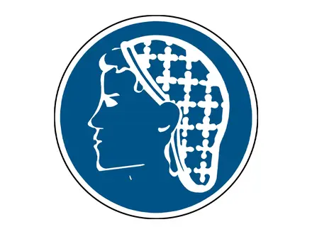 Sticker haarnet verplicht PIC286 B-862