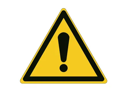 Sticker waarschuwing W001 B-862
