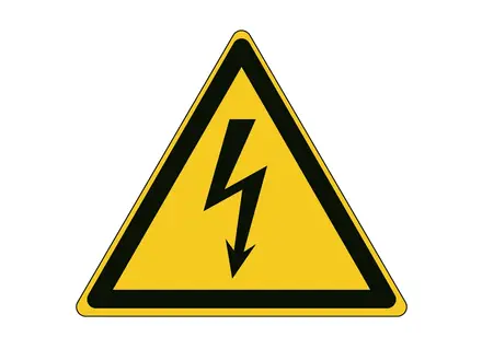 Sticker gevaarlijke elektrische spanning W012 B-862