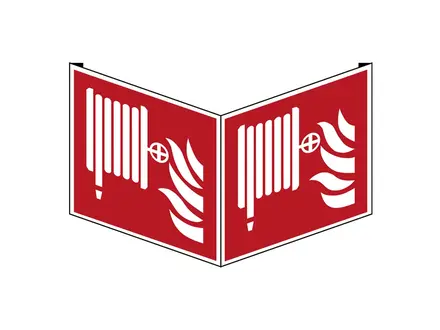 Bord brandslang F002 panoramisch PVC