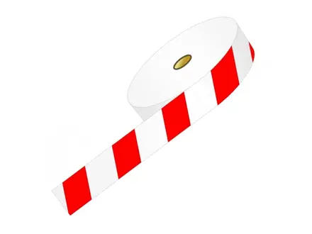 Brady afbakeningslint polyetheen gestreept 75 mm x 500 meter