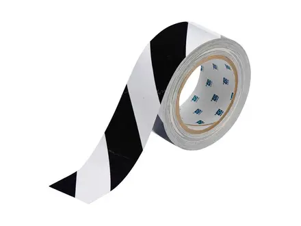 Afbakeningstape ToughStripe PE zwart-wit