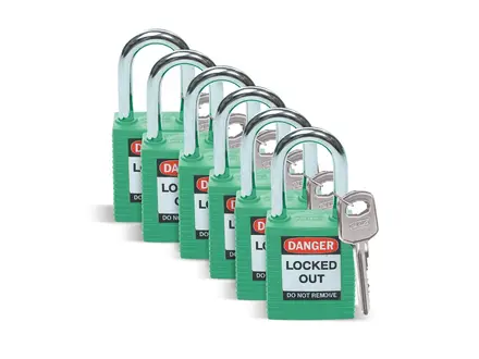 Brady versterkt Nylon veiligheidssloten Danger Locked Out