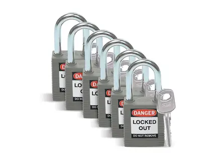 Brady versterkt Nylon veiligheidssloten Danger Locked Out