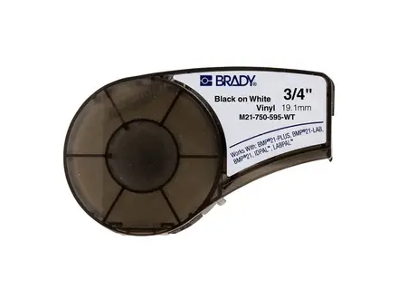 Label vinyl M21-750-595-WT 19,05 mm