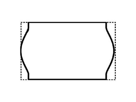 Prijsetiket permanent 26x16 mm wit