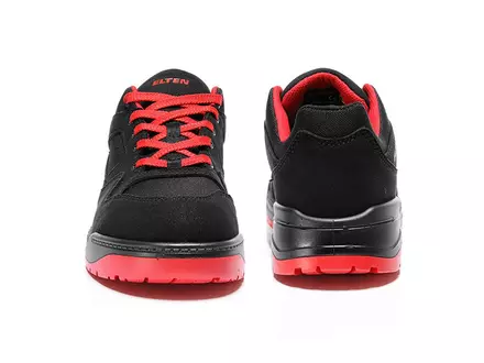 Elten Maverick Black-Red Low veiligheidsschoen S3 SRC ESD