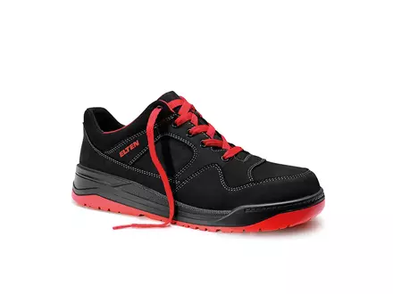 Elten Maverick Black-Red Low veiligheidsschoen S3 SRC ESD