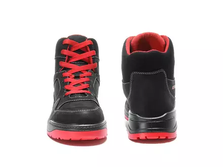 Elten Maverick Black-Red Mid veiligheidsschoen S3 SRC ESD
