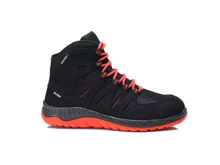 Elten Maddox Black-Red Mid veiligheidsschoen S3 SRC ESD