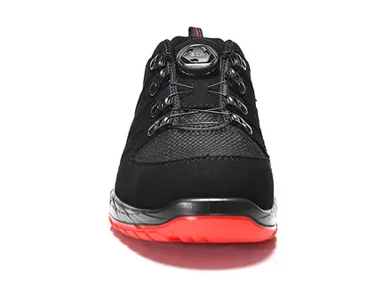 Elten Maddox Black-Red Low veiligheidsschoen BOA-sluiting S3 SRC ESD