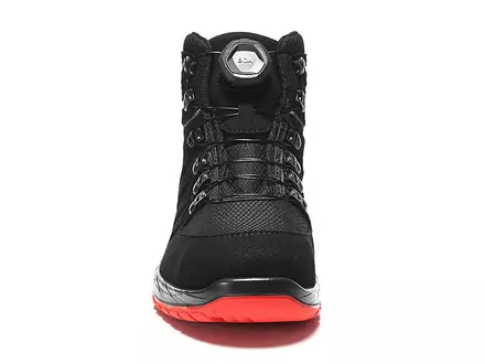 Elten Maddox Black-Red Mid veiligheidsschoen BOA-sluiting S3 SRC ESD