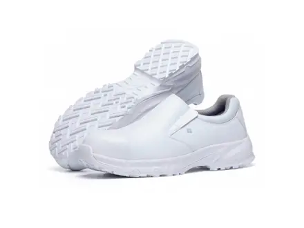 Shoes for Crews Brandon veiligheidsschoen food instapper S3 SRC wit