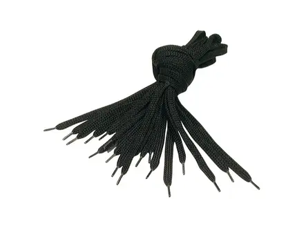 Elten veters plat zwart grootverpakking 80 cm