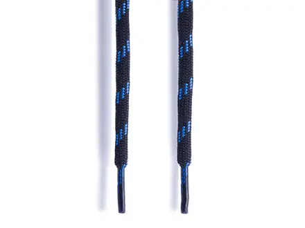 Atlas veters bouwlaarzen 115 cm zwart/blauw