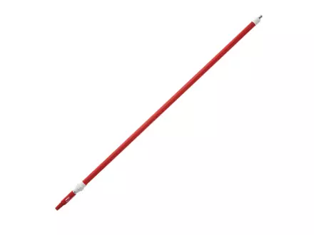 Vikan 2973Q4 telescoopsteel aluminium met waterdoorvoer 1600 tot 2780 mm rood