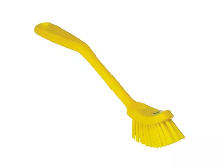 Vikan 42876 afwasborstel medium 290 mm geel