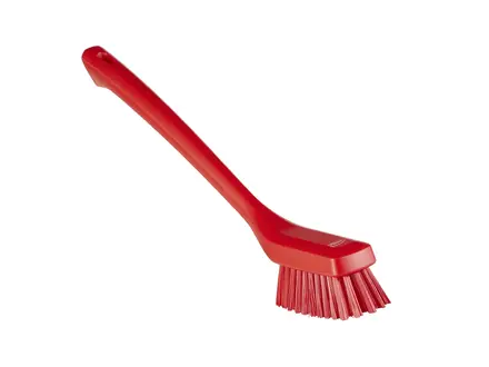 Afwasborstel smal lange steel hard VK 41854 420 mm rood