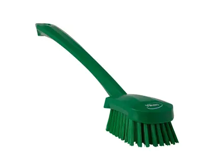 Vikan 41862 afwasborstel hard lange steel 415 mm groen